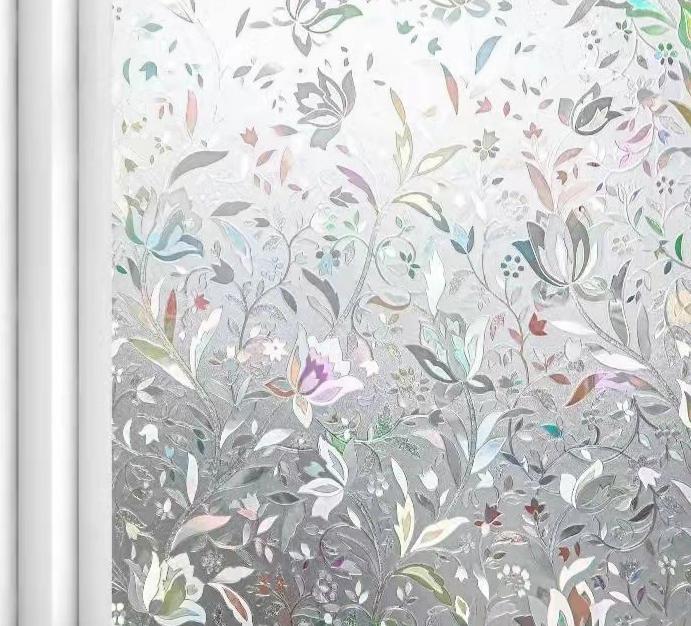 Tulip Floral Series Static Cling No Adhesive Window Film