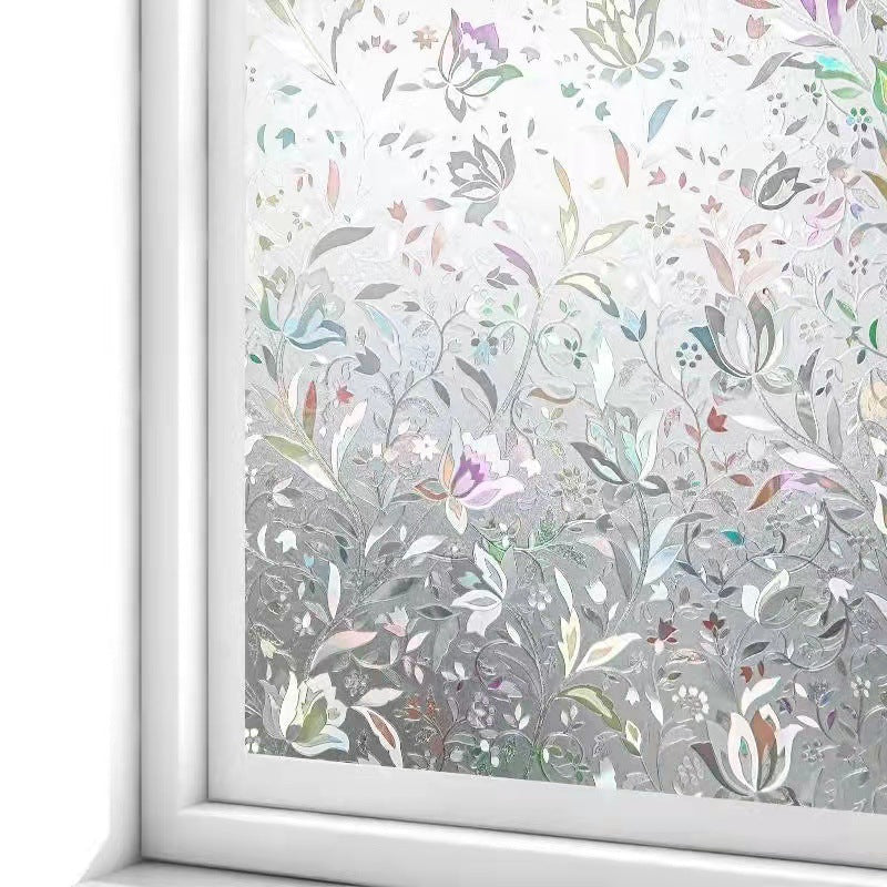 Tulip Floral Series Static Cling No Adhesive Window Film