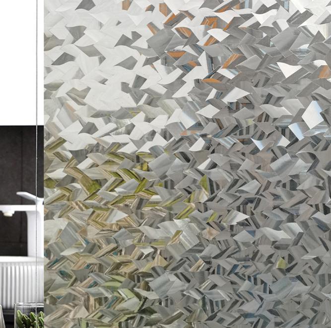 Static Cling No Adhesive Blind Pattern Window Film, Heat Insulation & Privacy Protection
