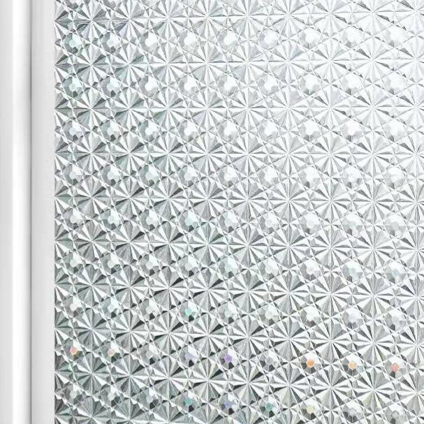 Vintage Begonia Floral Static Cling No Adhesive Window Sticker